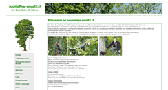 Desktop Screenshot of baumpflege-woodtli.ch